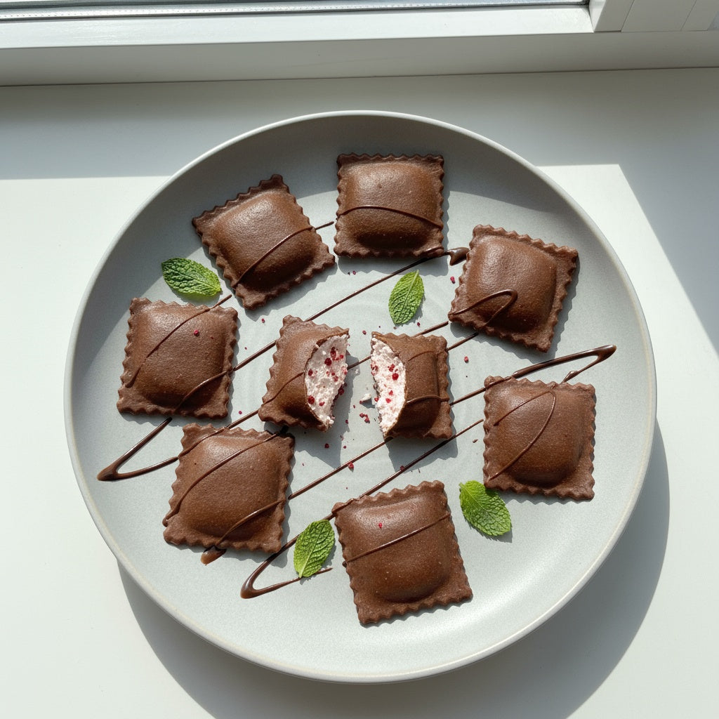 Food Service Case - Chocolate Strawberry Cheesecake Ravioli (10 lbs)